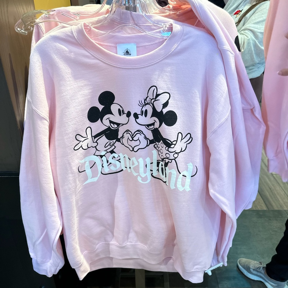 Disneyland pink limited edition valentines Day 2025 crewneck sweatshirt